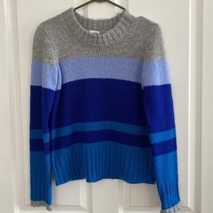Ecru Stripe Crew Sweater
